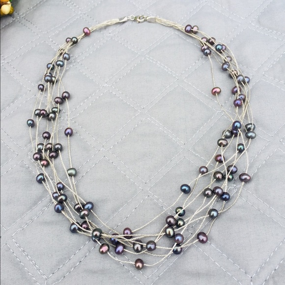 Sterling Pearl Necklace - Picture 2 of 4
